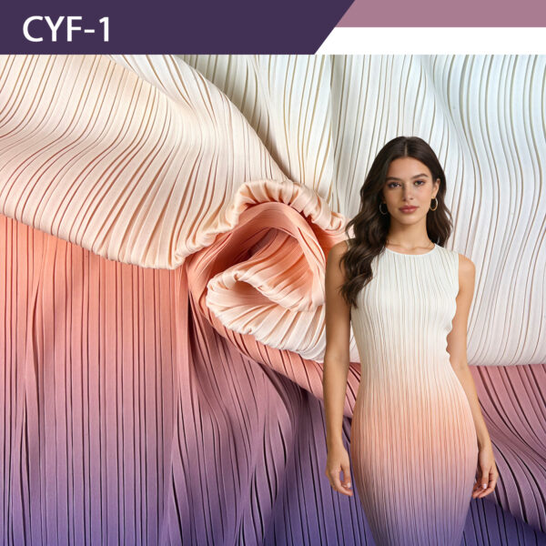 High Quality Ripple Crepe Textured Fabric by the Yard