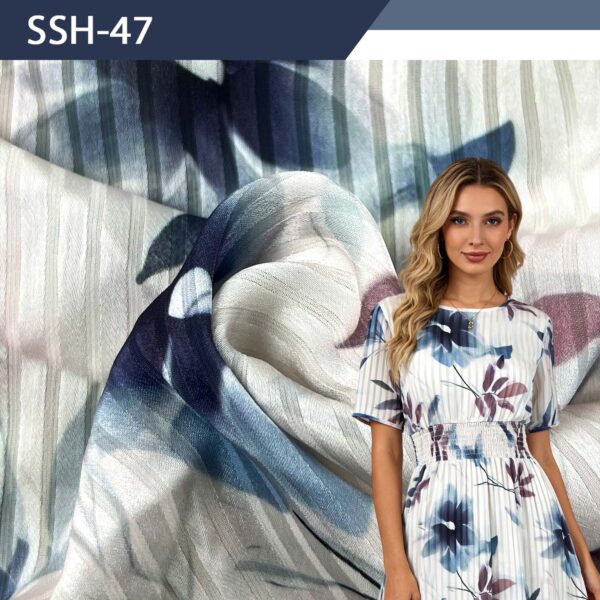 Satin Strip Fabric | Double Satin Printed for Women’s Apparel