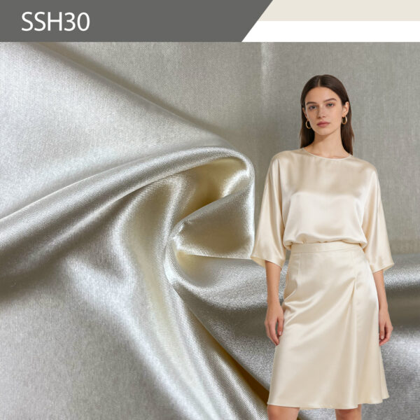 Shiny Stretch Satin Fabric - Glossy Stretch for Dresses, Tops & Lingerie