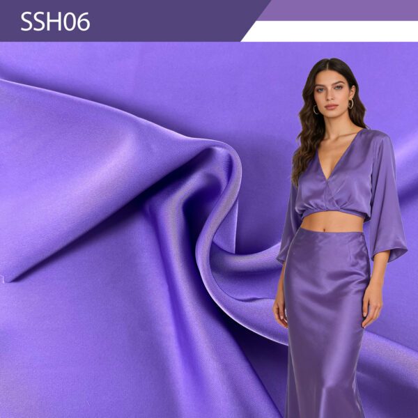 Acetate Double Face Satin Fabric - Luxurious Double-Sided Gloss for Apparel & Home Decor