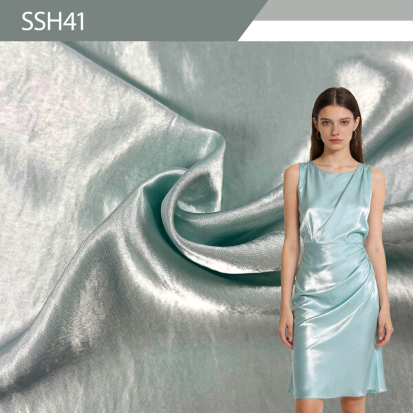 Imitation Acetate Crystal Satin Fabric – Bright Crystal Gloss for Luxury Dresses