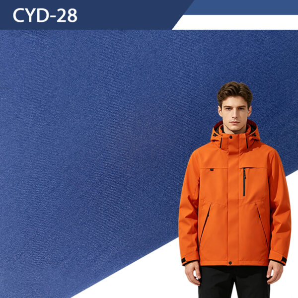 High Stretch Waterproof Polyester with 0.01 Low Bleed White Coating Fabric