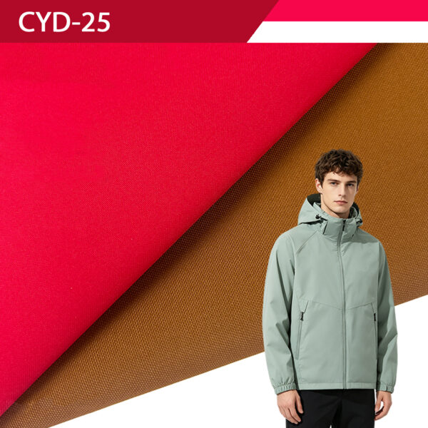 Double Warp Weft Low Bleed Coated Polyester Parka Fabric